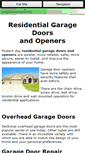 Mobile Screenshot of garagedooropenerguide.com